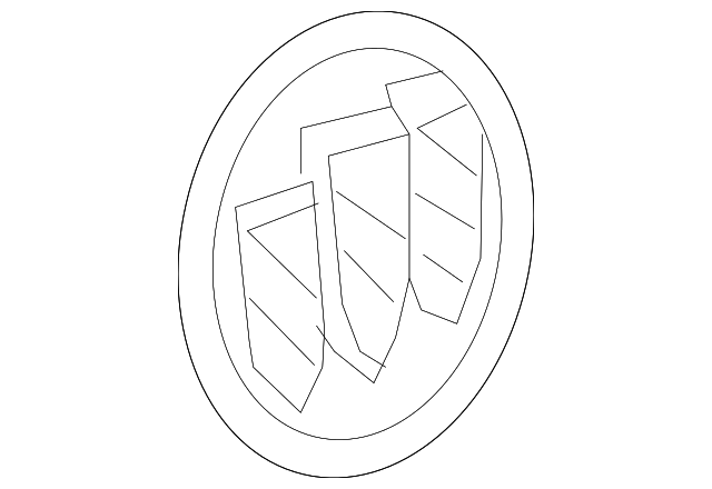 Liftgate Outside Handle Tri-Shield Emblem - GM (96930060)