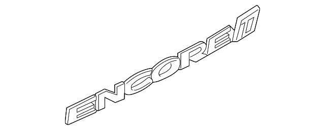 Passenger Side Liftgate Encore Name Plate - GM (95220711)