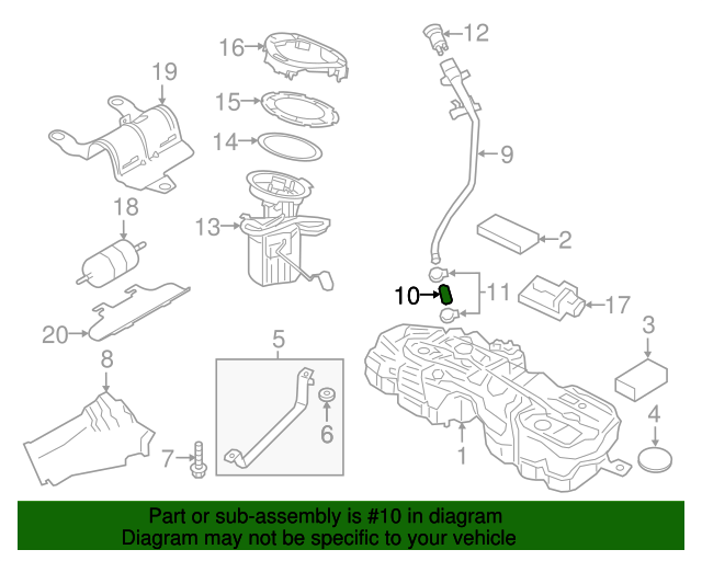 20182020 Volvo Fuel Filler Neck 31355926