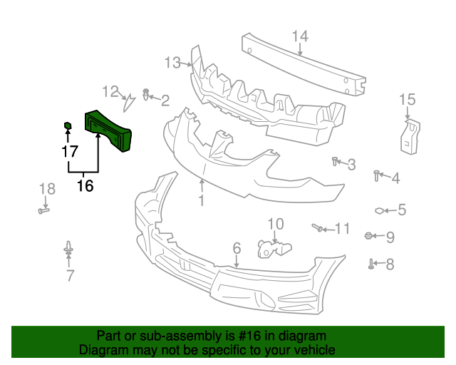 Genuine GM 88973377 License Plate Bracket Front