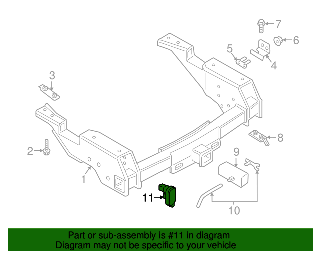 20182024 Ford Trailer Tow Harness Connector HU5Z14489B