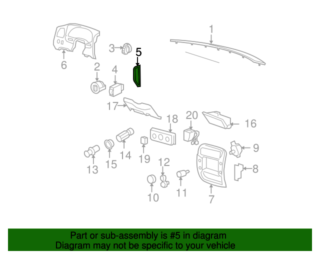 20042010 Ford Ranger Fuse Box Door 3L5Z10045D62AD QuirkParts