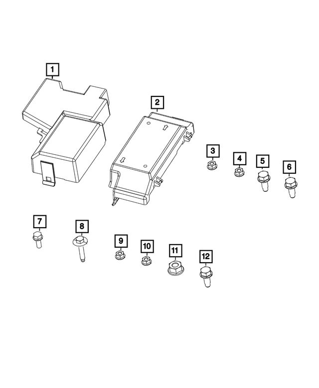 20212024 Ram Battery Cover 68497402AA Mopar eStore