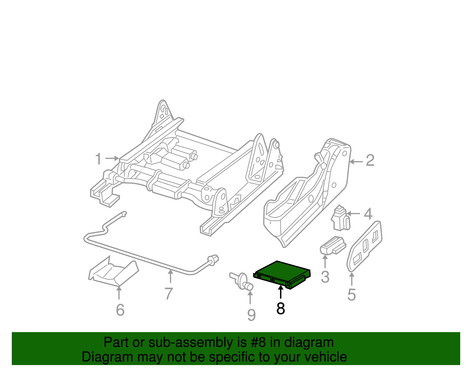 Power Seat Control Module - GM (88939238)