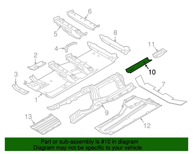 41-11-7-401-628 - Engine support extension 2016-2024 BMW | AutoNation Parts