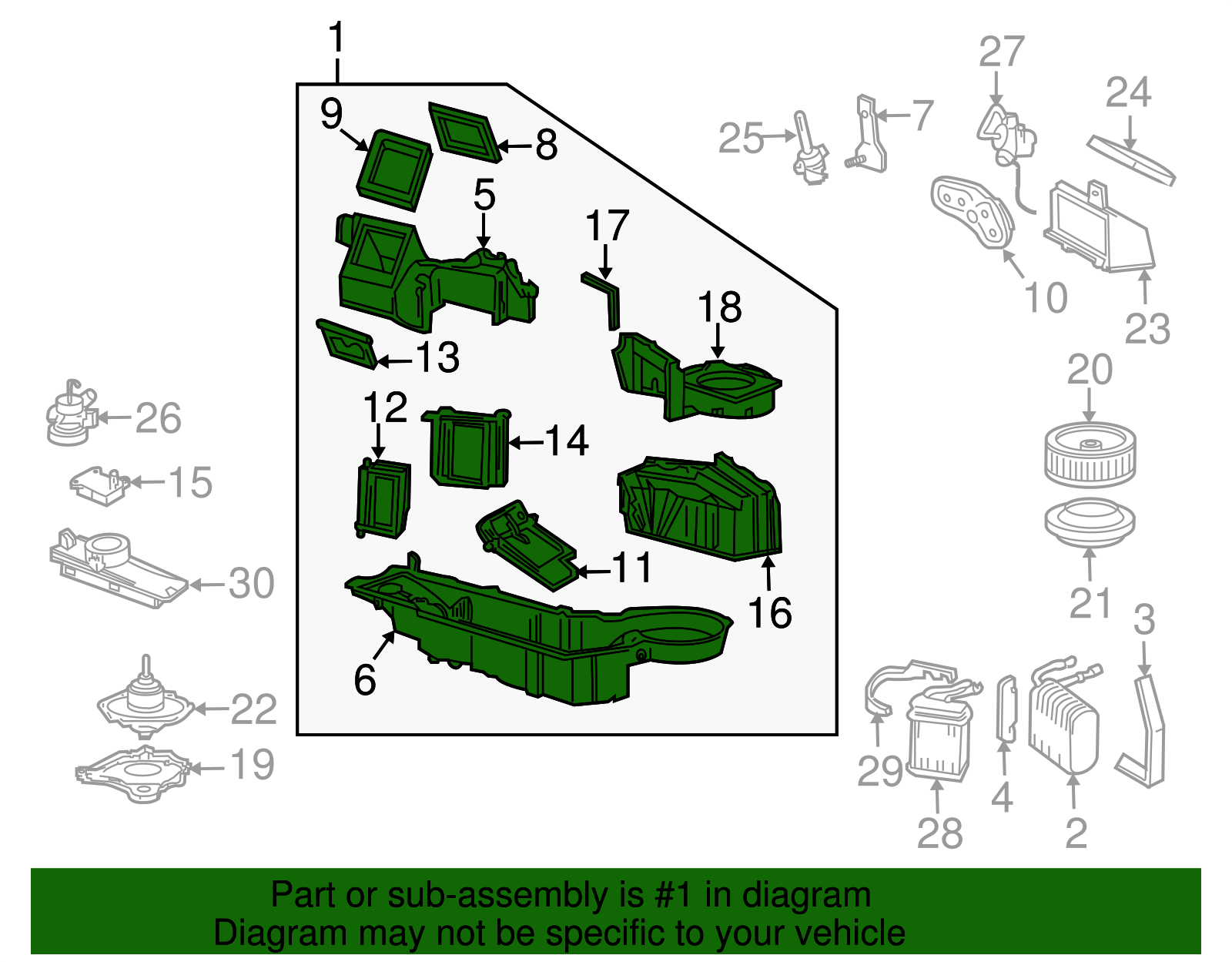 Housing Assembly - Ford (YL7Z-19B555-FA)