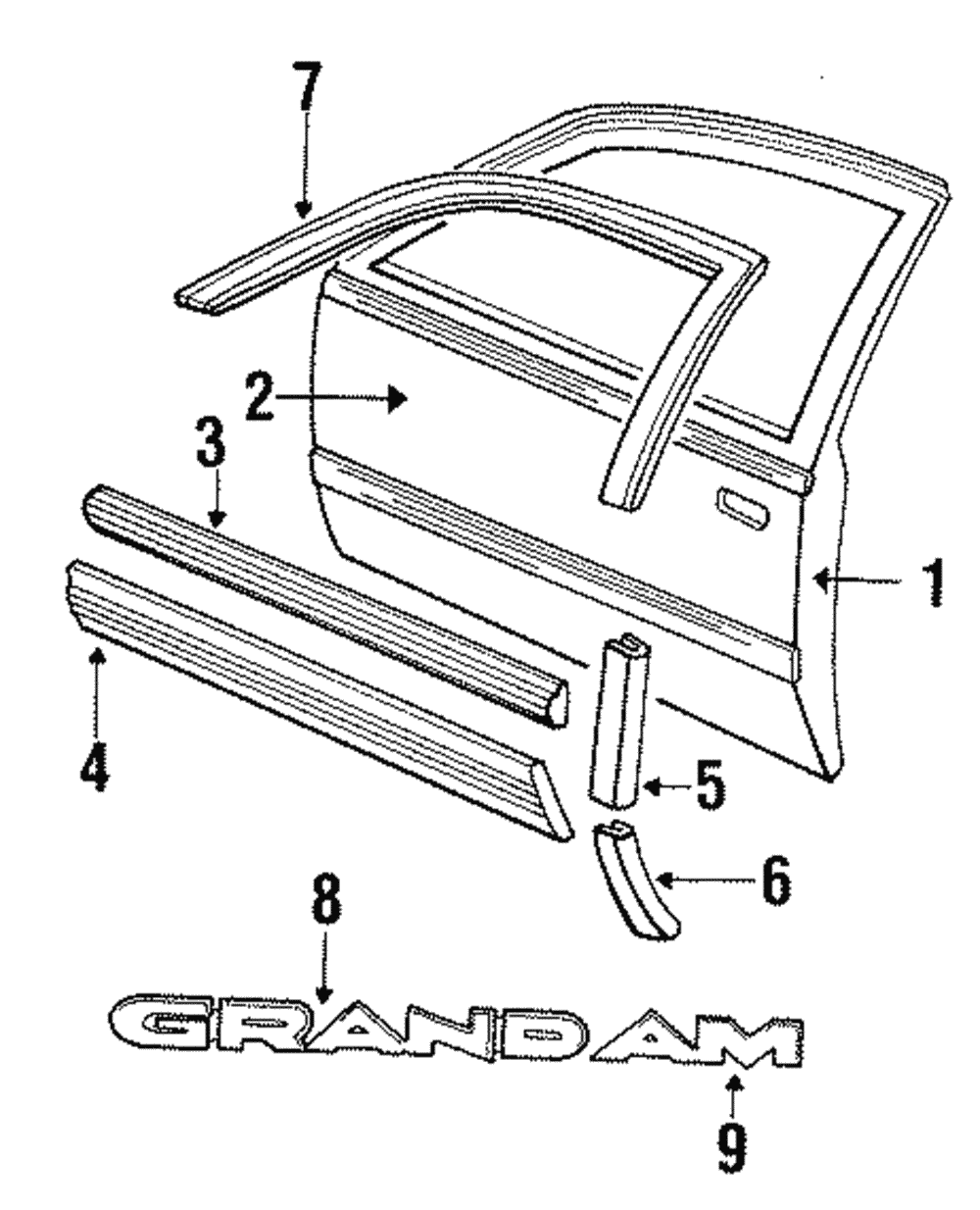 Plt Assembly-Na Otr Panel  "AM"                 *Brite & Black - GM (20488419)