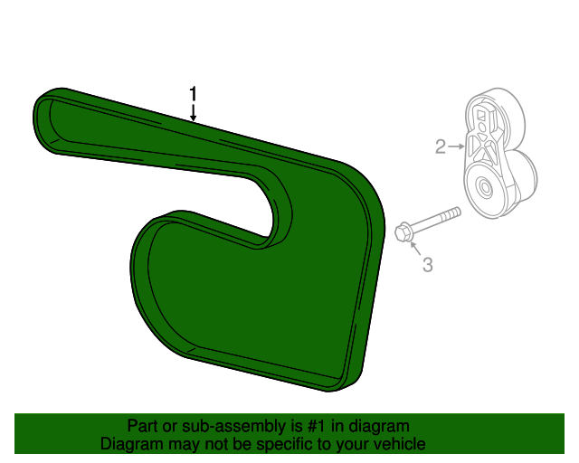 20162019 Chevrolet Cruze Serpentine Belt 12638808