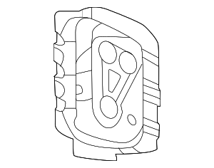 Genuine Toyota Passenger Rear Bumper Bracket #58303-06010 - Fits 2012-2014 Camry (Right Side)