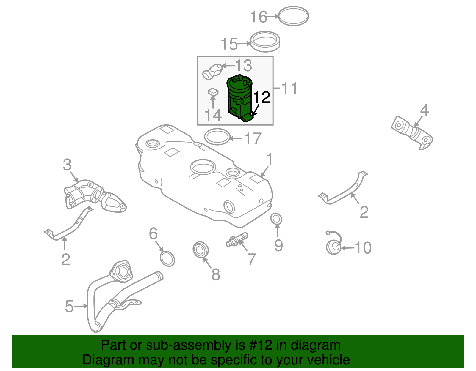 Fuel Tank Sending Unit - GM (96830564)