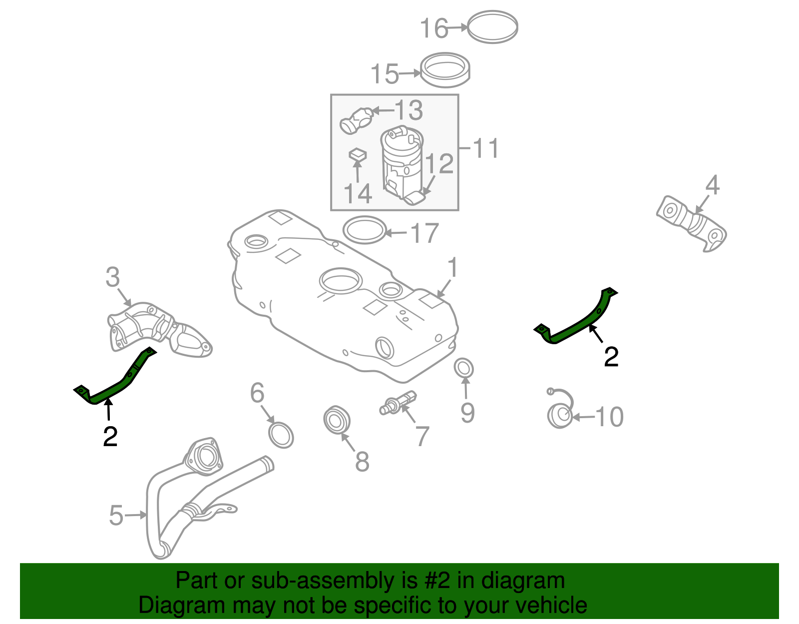 Fuel Tank Strap - GM (96494187)