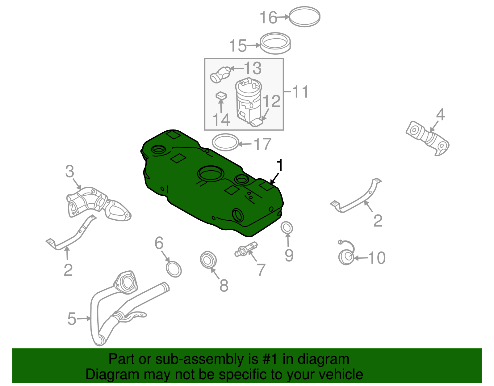Fuel Tank - GM (95979016)