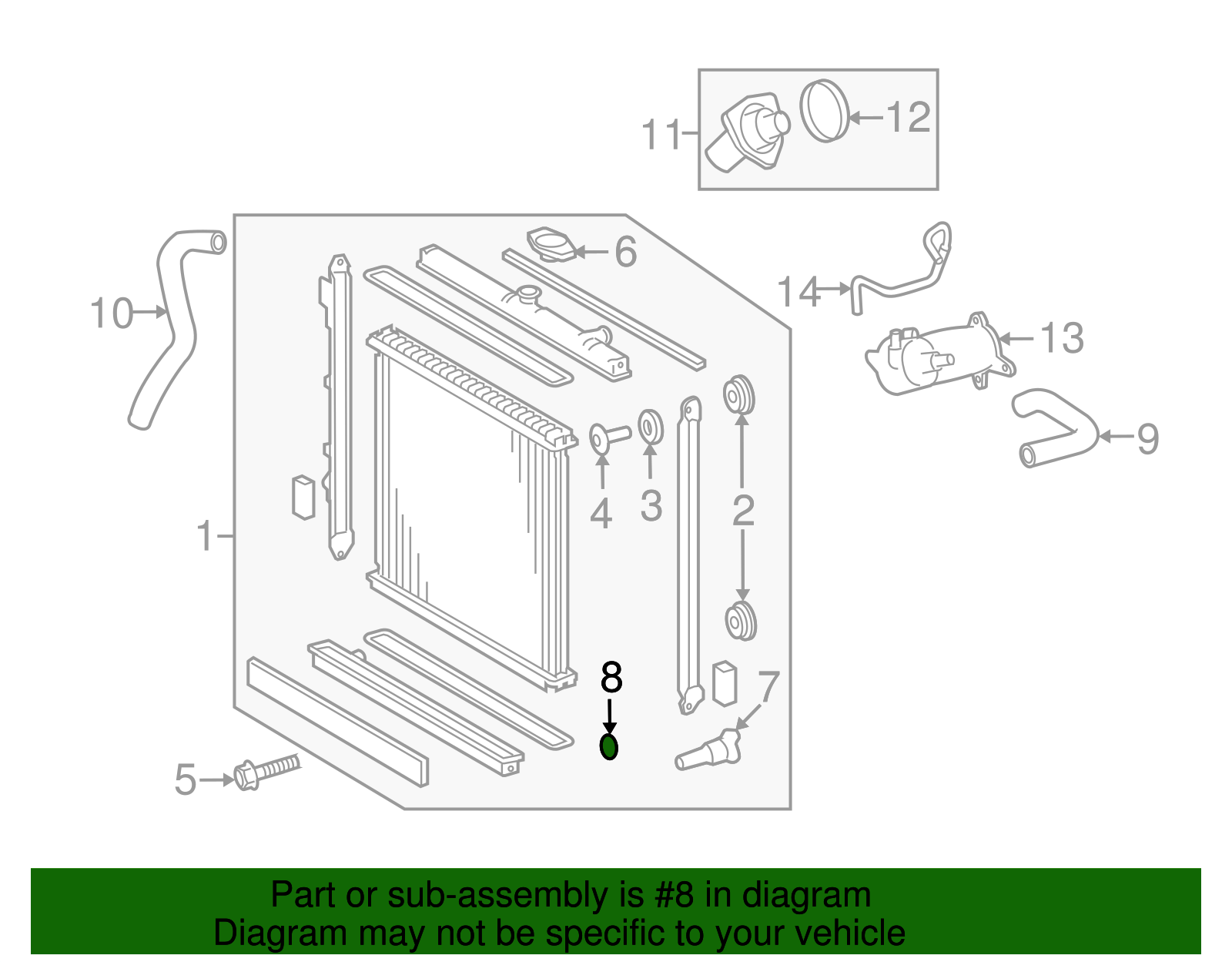 Radiator Drain Plug Gasket - Scion (16418-15520)