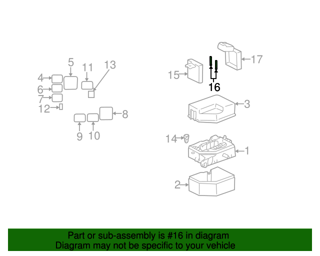 20002006 Toyota Fuse 8261852010 Toyota Parts Center