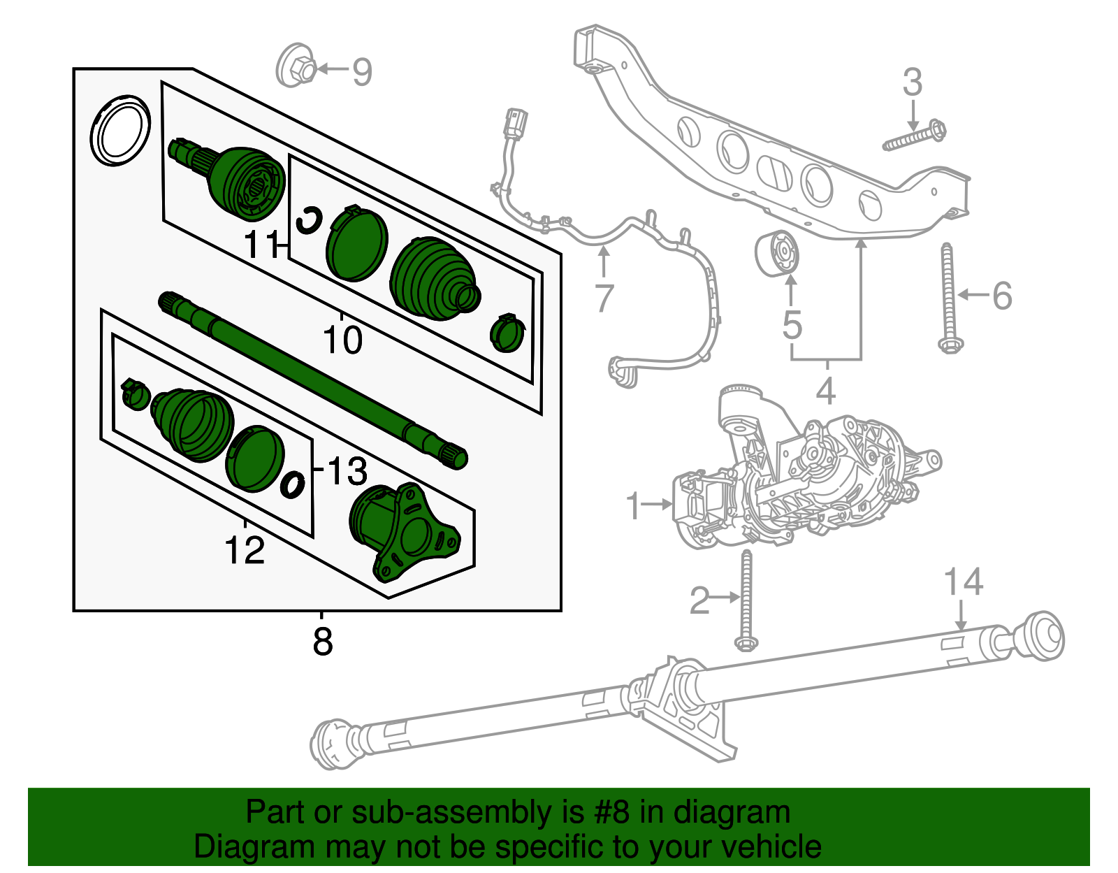 Rear Axle Half-Shaft - GM (94560855)