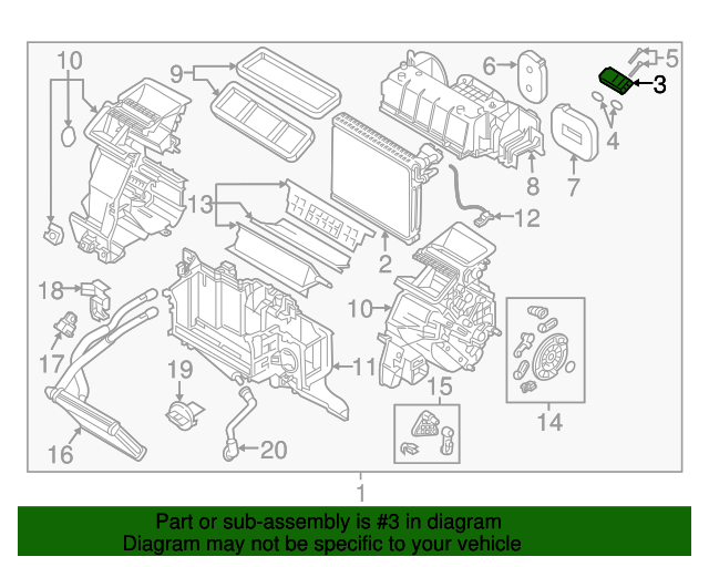 20162021 Mazda CX3 Expansion Valve D09W61J14
