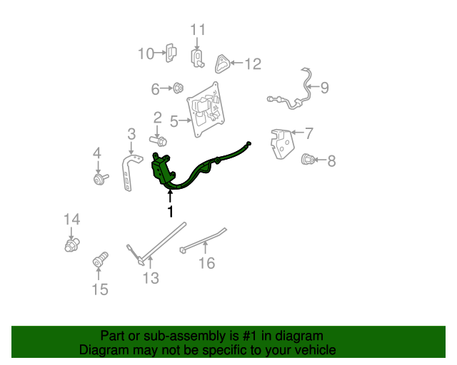 20072022 Mini Cooper Tailgate Latch 51247195100 Shop OEM MINI Parts