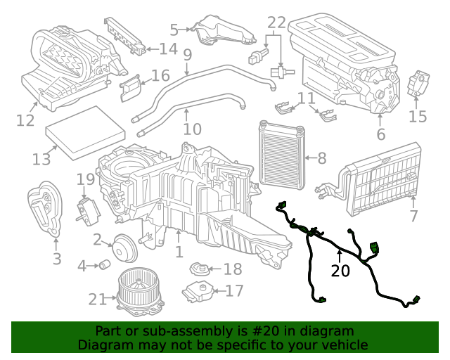 2021 Ford F-150 Wire Harness ML3Z-19949-AA | TascaParts.com