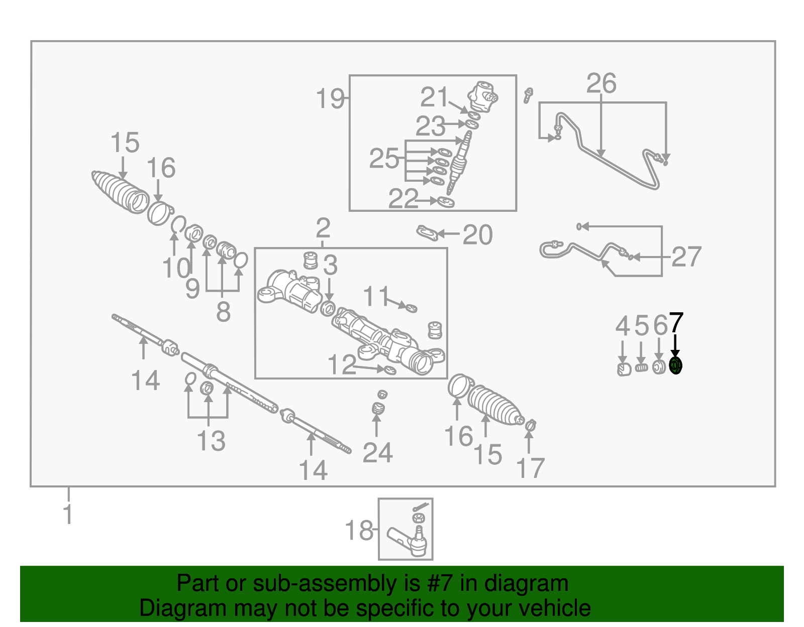 Nut, S/Gr Rack Adj - GM (94855010)