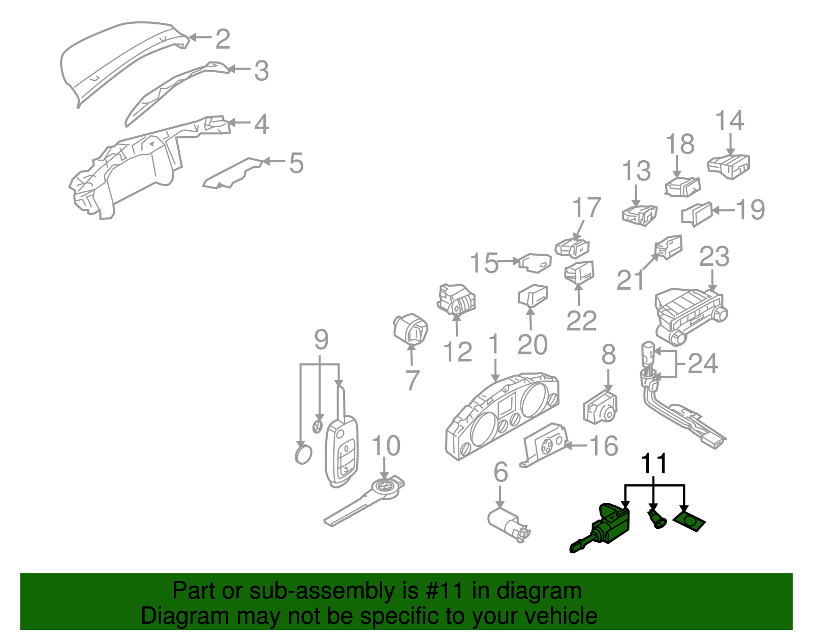 Lock Set - Volkswagen (7L6-800-375-CP-9B9)