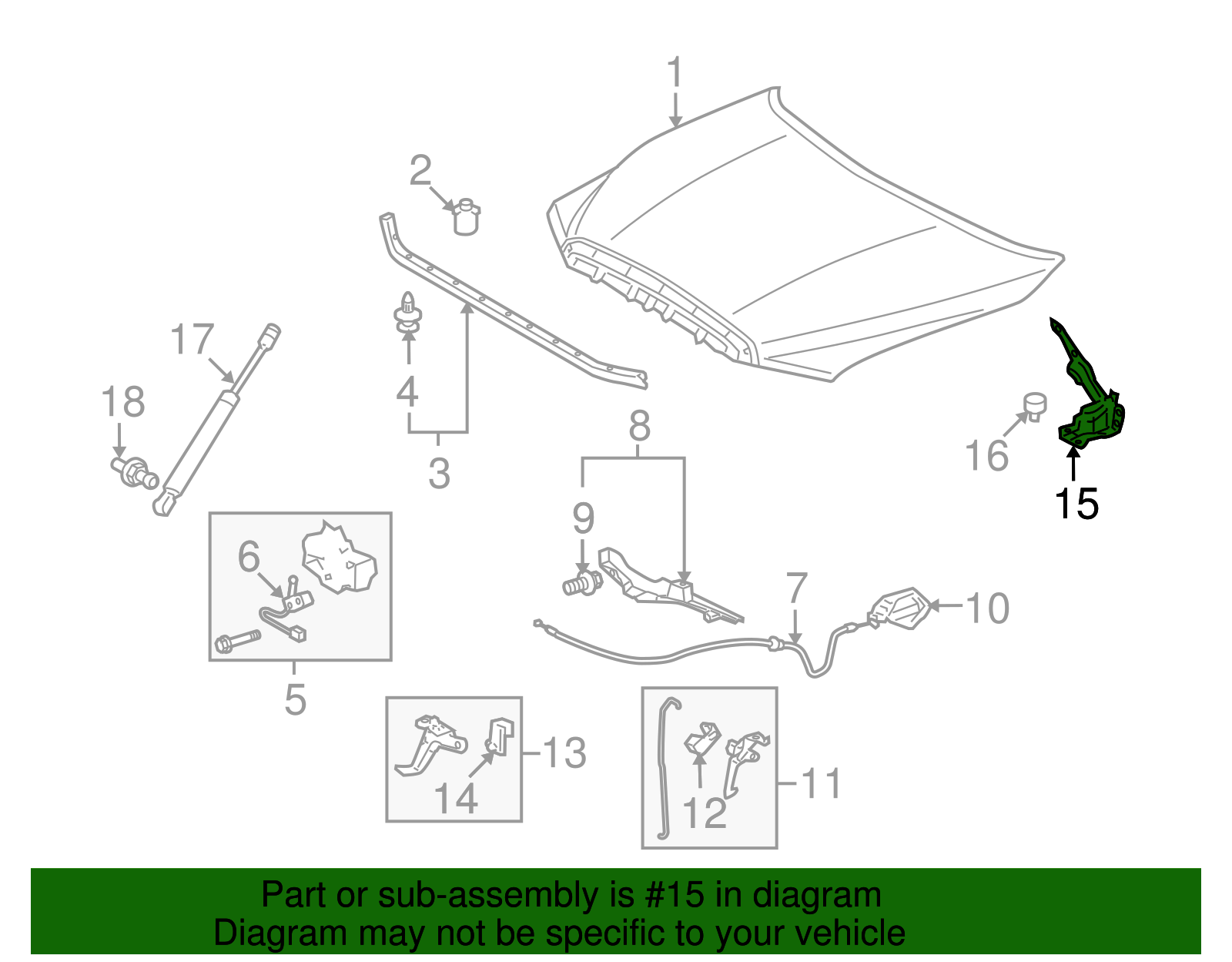 Hinge - Toyota (53410-0C020)