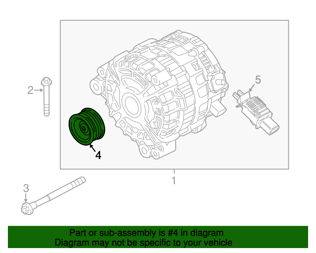 12318629984 - 2016-2023 BMW Alternator Pulley (12-31-8-629-984) | BMW ...