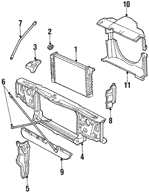 Radiator & Components for 1985 Oldsmobile Delta 88 | GMPartsDirect.com