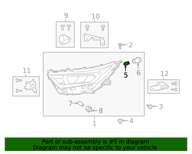 2013 2021 Toyota Marker Lamp Bulb 90981 11065 Toyota Parts Center