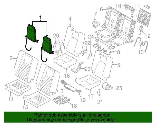 20152019 Land Rover Discovery Sport Headrest LR059479 OEM Parts Online