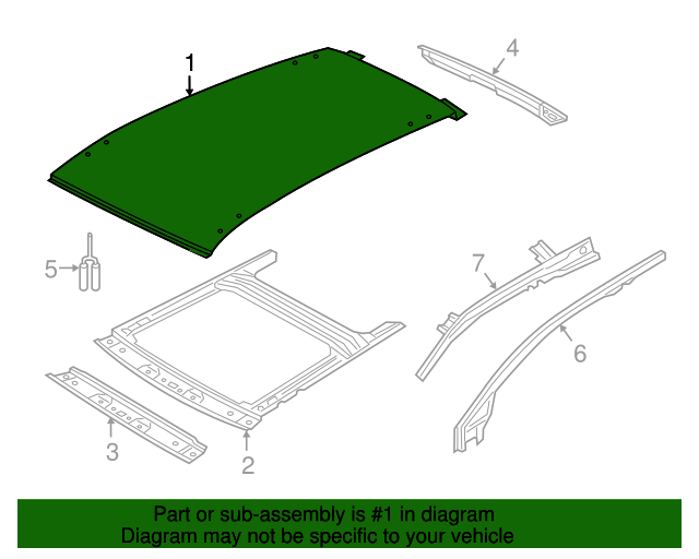 Roof Panel 5G9-817-101-A