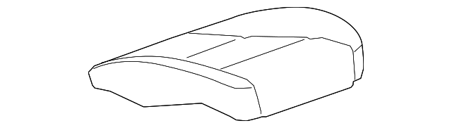 Light Ash Gray Front Passenger Side Seat Cushion Cover - GM (84348608)