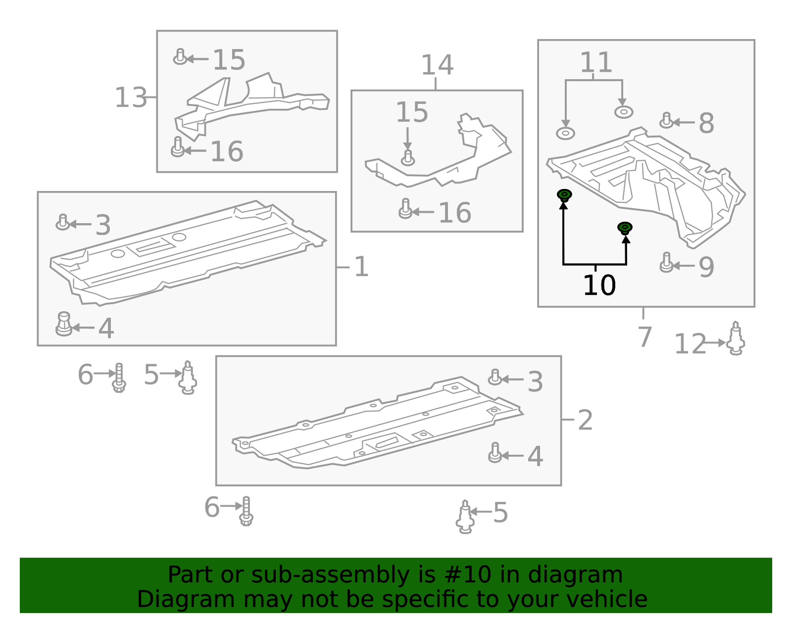 Rear Cover Clip - Toyota (90467-14054)