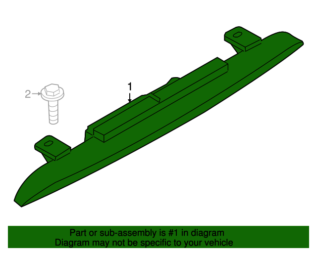 TD1151580C 20072015 Mazda CX9 Rear High Mount Stop Lamp Light