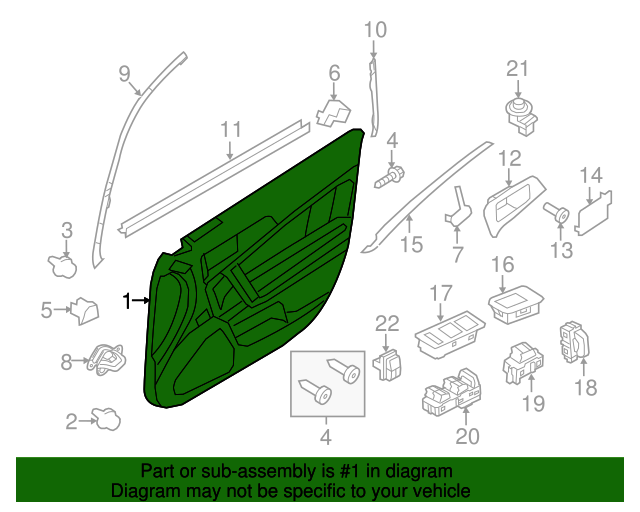 Ford Dealership 20112012 Lincoln MKZ Panel Assembly Door Trim 9H6Z
