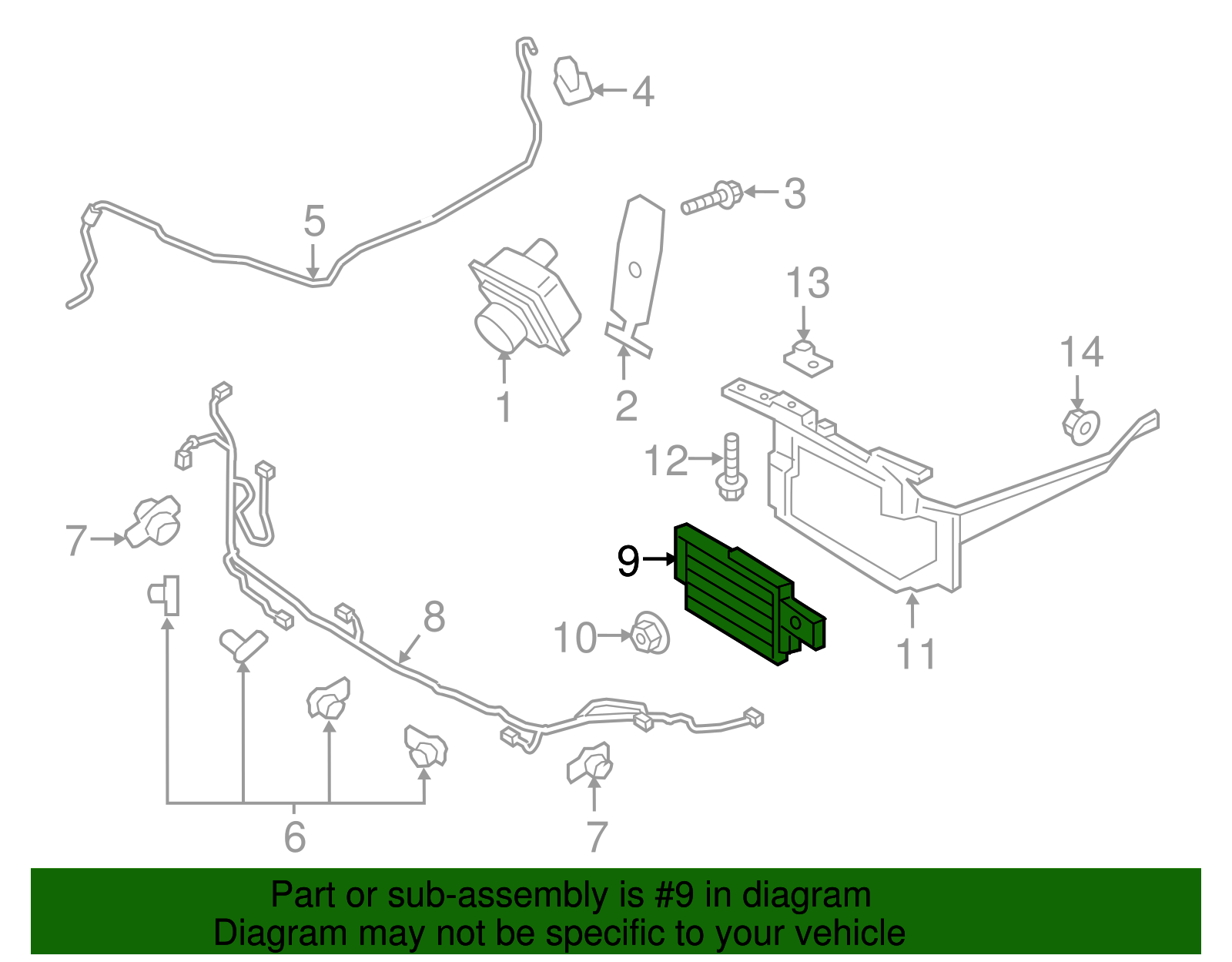 Distance Sensor - Ford (GD9Z-9E731-AA)