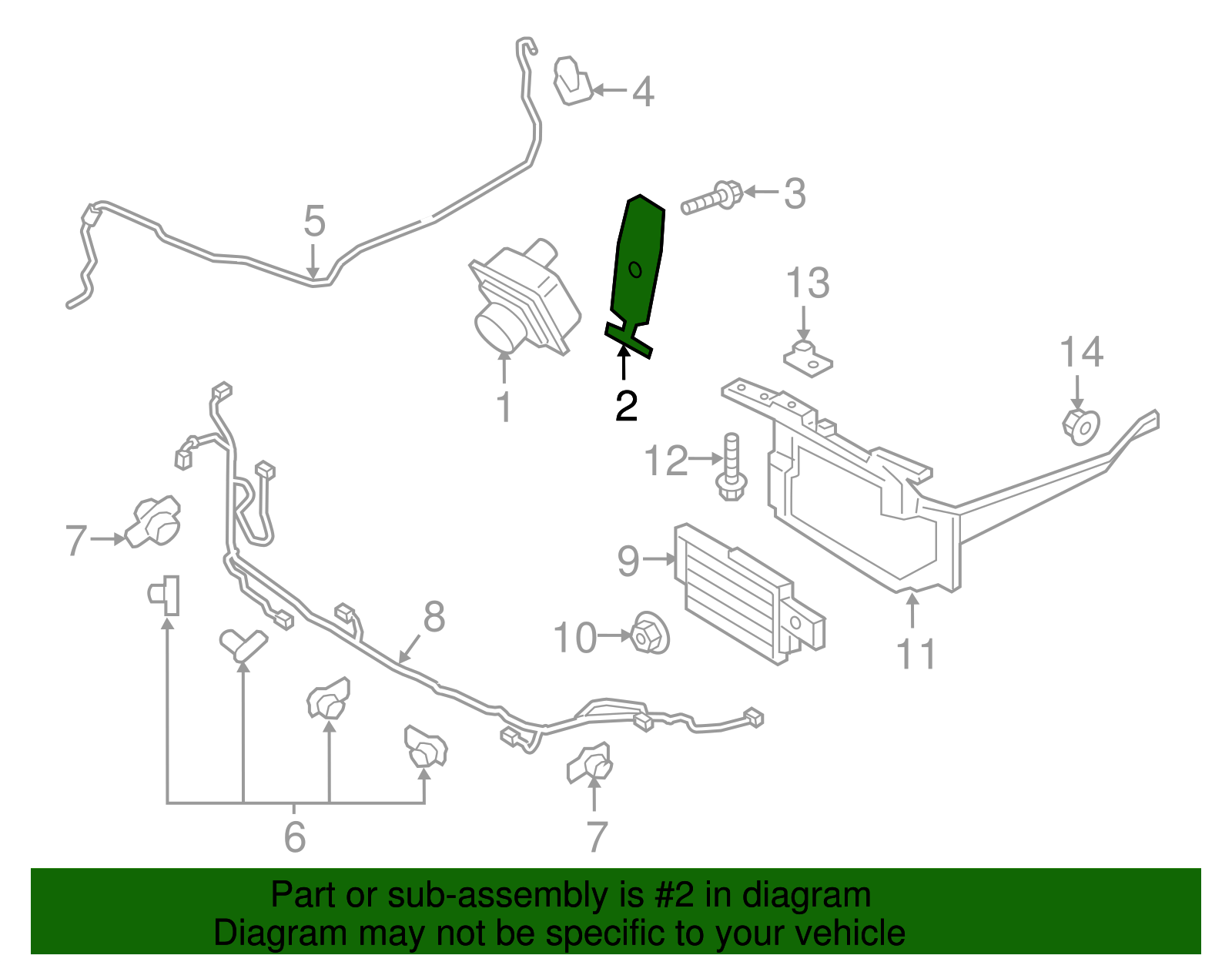 Front Camera Bracket - Ford (GD9Z-8C324-A)