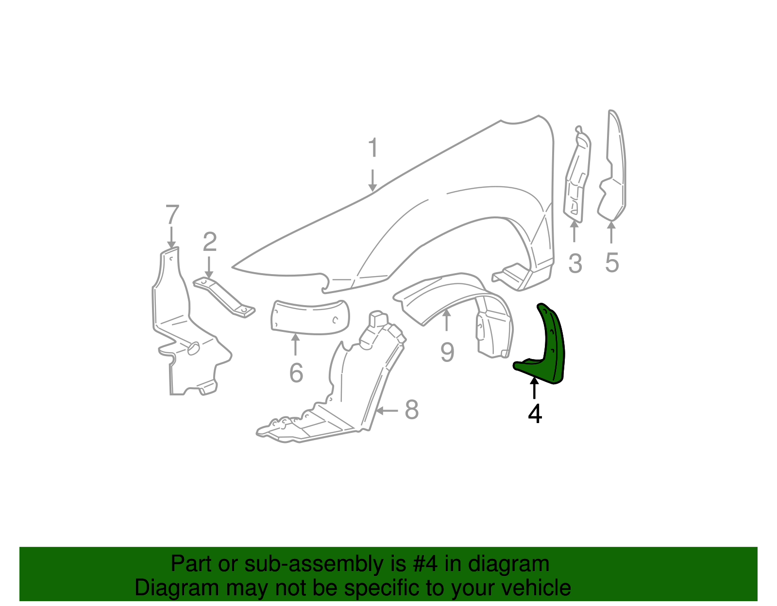 Flap Kit, F/Fdr Mud-Right-hand - GM (12365208)