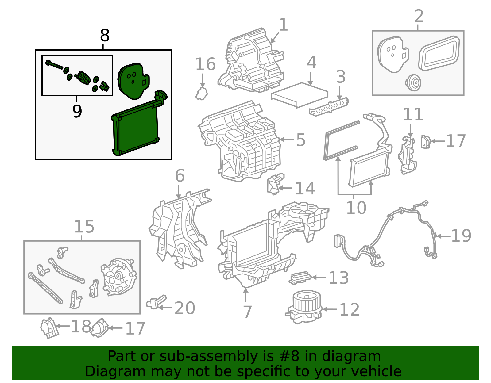 Evaporator - GM (87848946)