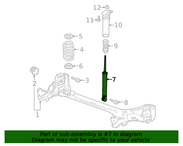 20222023 Chevrolet Bolt EUV Suspension Shock Absorber 42781625