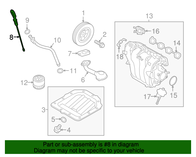 20122019 Kia Dipstick 26611 2B610 XportAuto