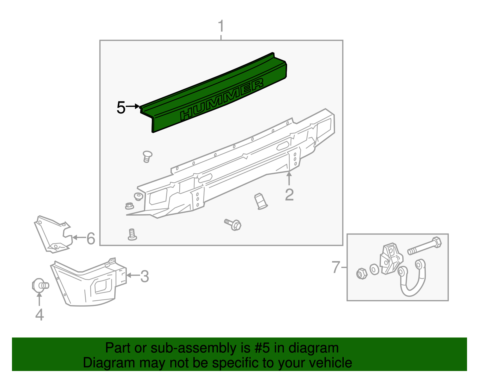 Rear Upper Bumper Cover - GM (12335667)