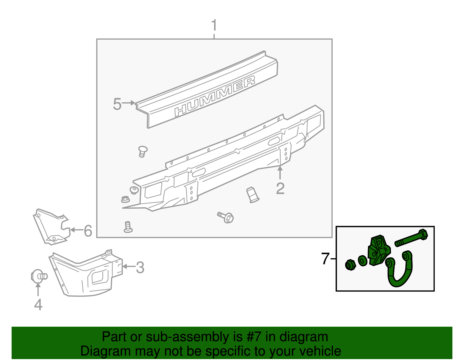 Eye, Rear Tow - GM (15109572)