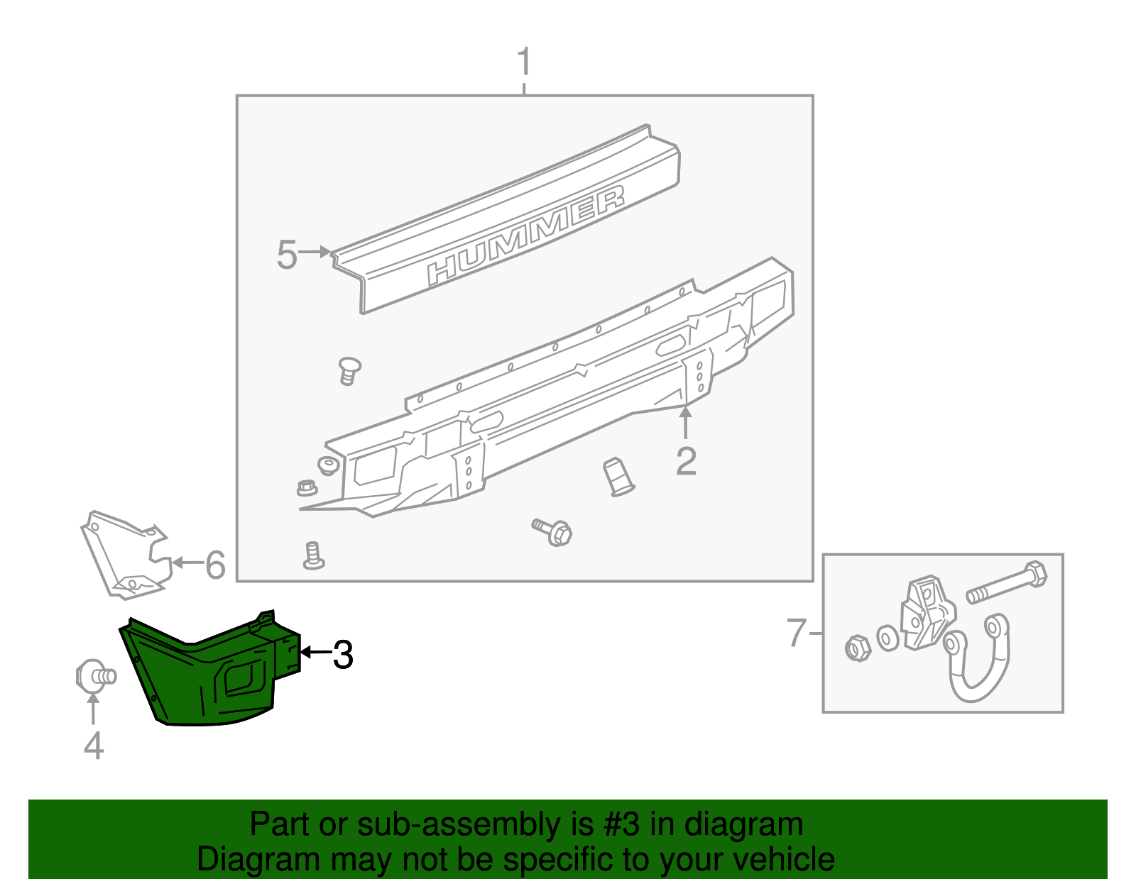 Passenger Side Rear Bumper Filler - GM (12335666)