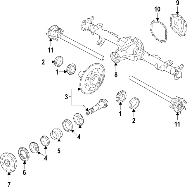 20192021 Ford Inner Pinion Bearing KB3Z4630A XportAuto