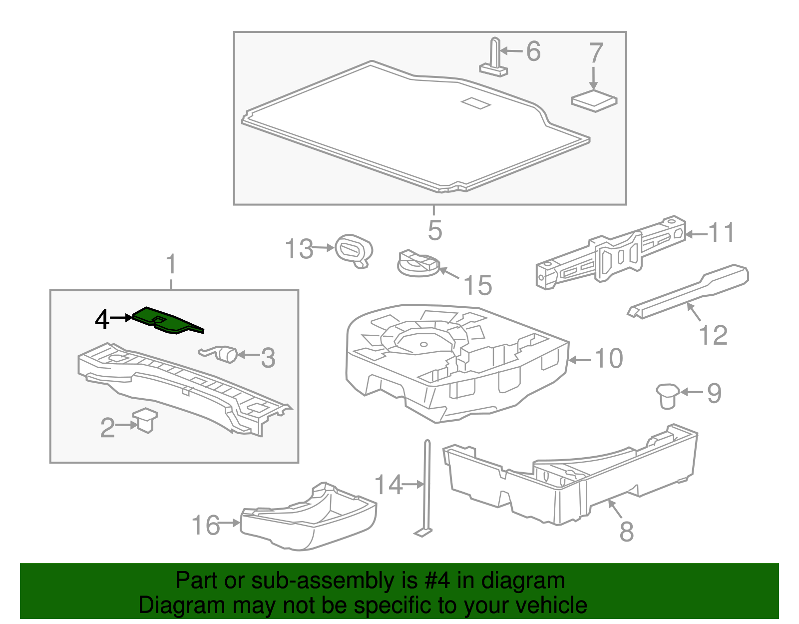 Jet Black Liftgate Lock Striker Cover - Buick (94522432)