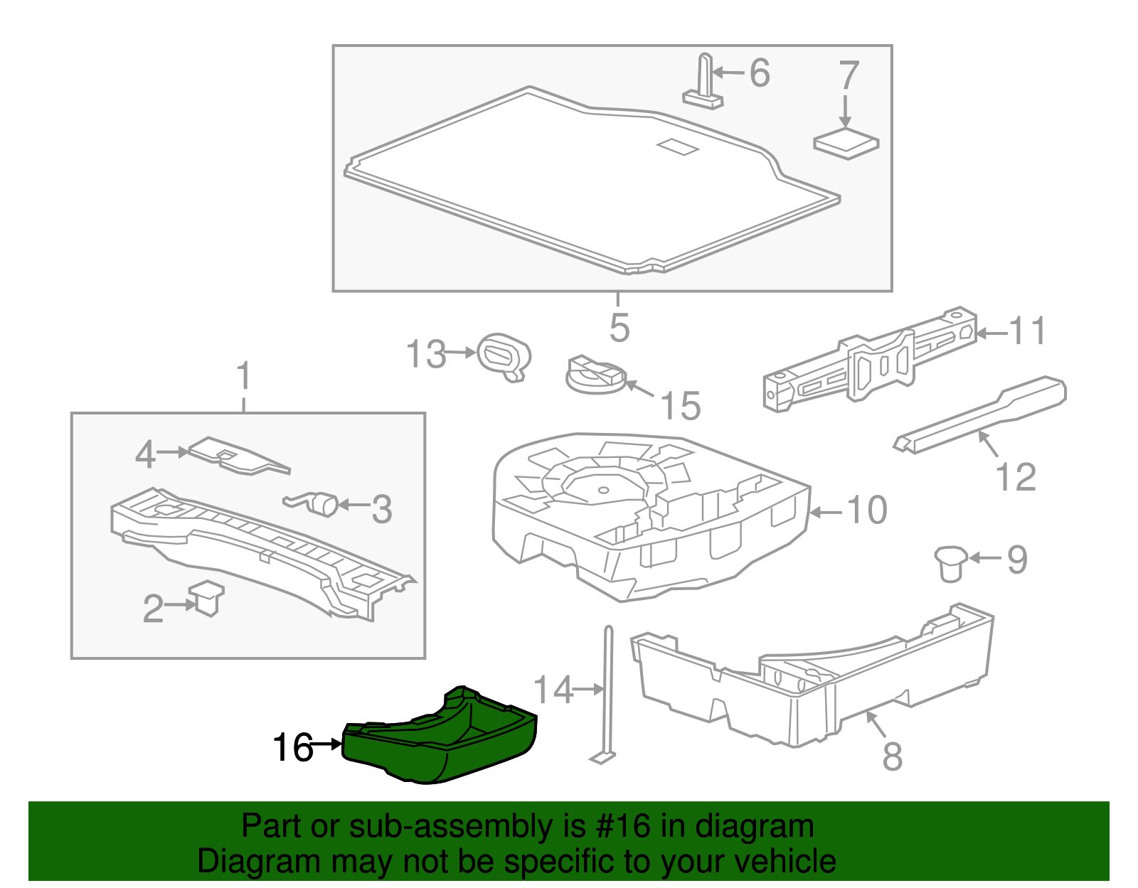 Jack Stowage Compartment - GM (95326078)