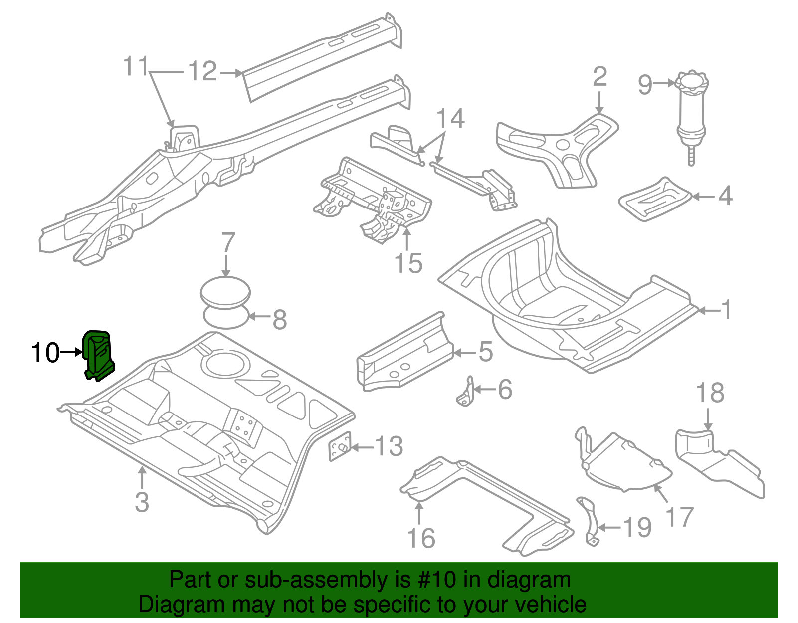 Hinge Support - Volkswagen (8E0-802-226)