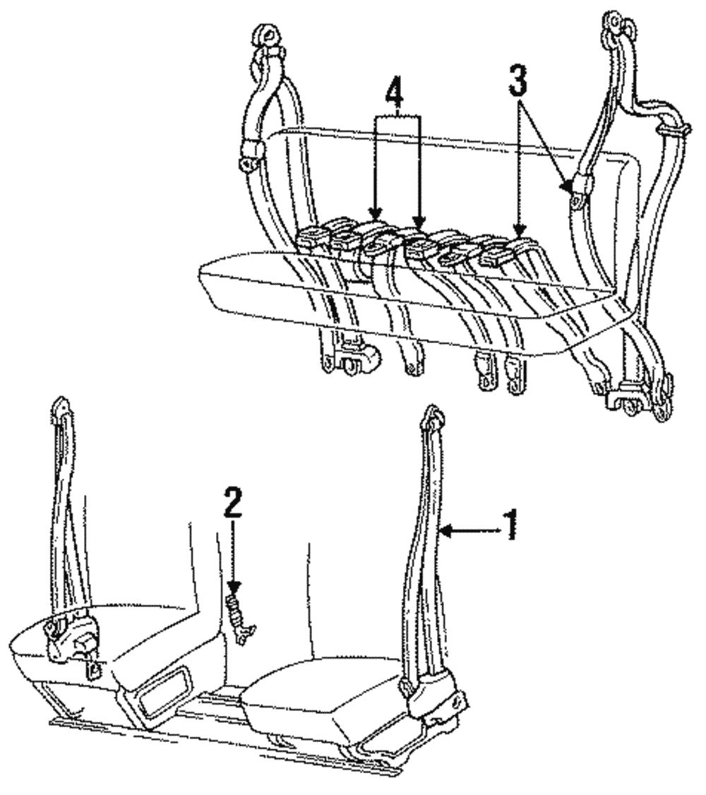Belt & Retractor - GM (12330456)