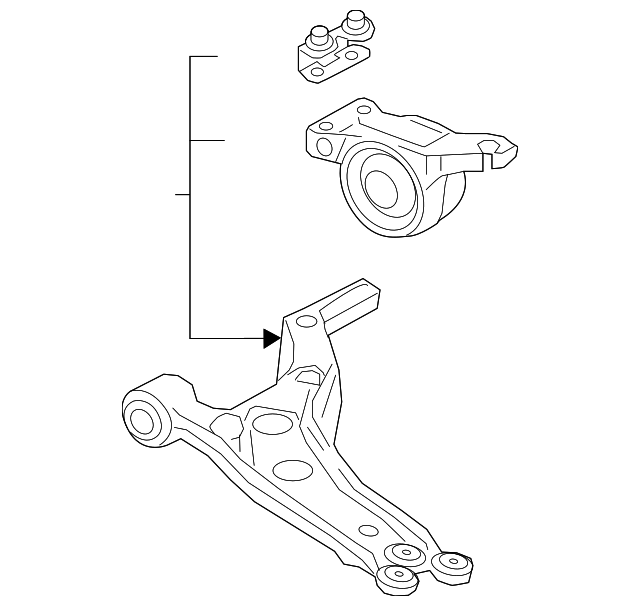 Genuine OEM Acura Lower Control Arm Part 51360TJBA10 Acura Parts