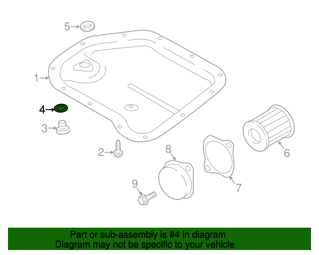 20202021 Subaru Crosstrek Drain Plug Gasket 803922060 Subaru Parts Store